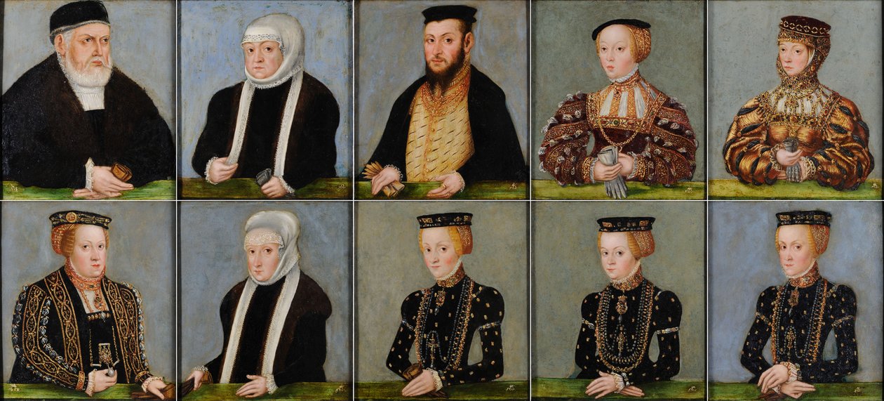 Rodzina Zygmunta I Jagiełły, króla Polski autorstwa Lucas Cranach the Younger