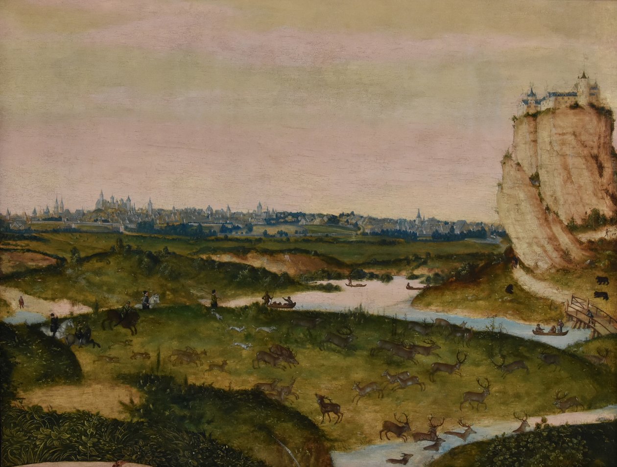 Polowanie na jelenia autorstwa Lucas Cranach the Younger