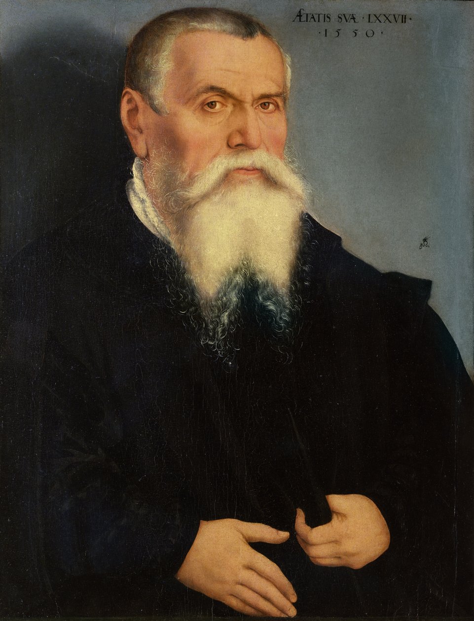 Portret Lucasa Cranacha Starszego (1472-1553) 1550 (olej) autorstwa Lucas Cranach the Younger