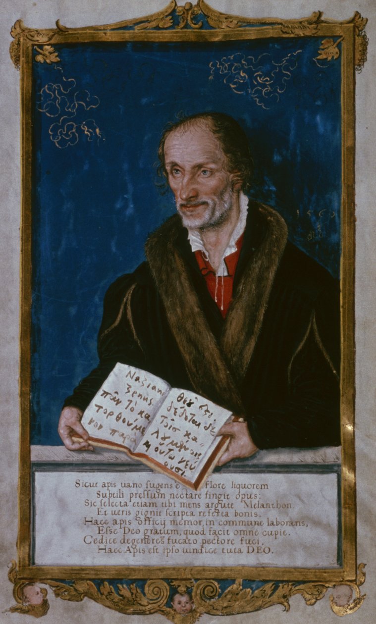 Portret Philippa Melanchtona autorstwa Lucas Cranach the Younger