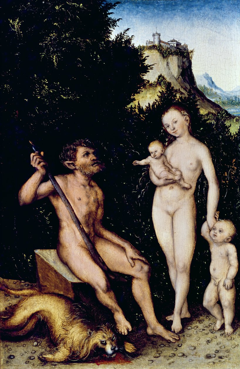 Rodzina Faunów autorstwa Lucas Cranach the Younger