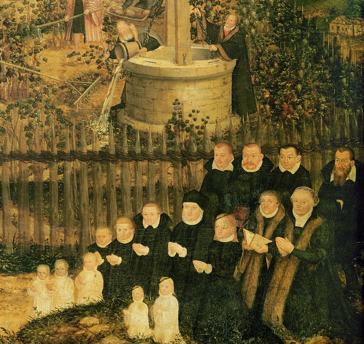 Winnica Pana, 1569 (detal 330498) autorstwa Lucas Cranach the Younger