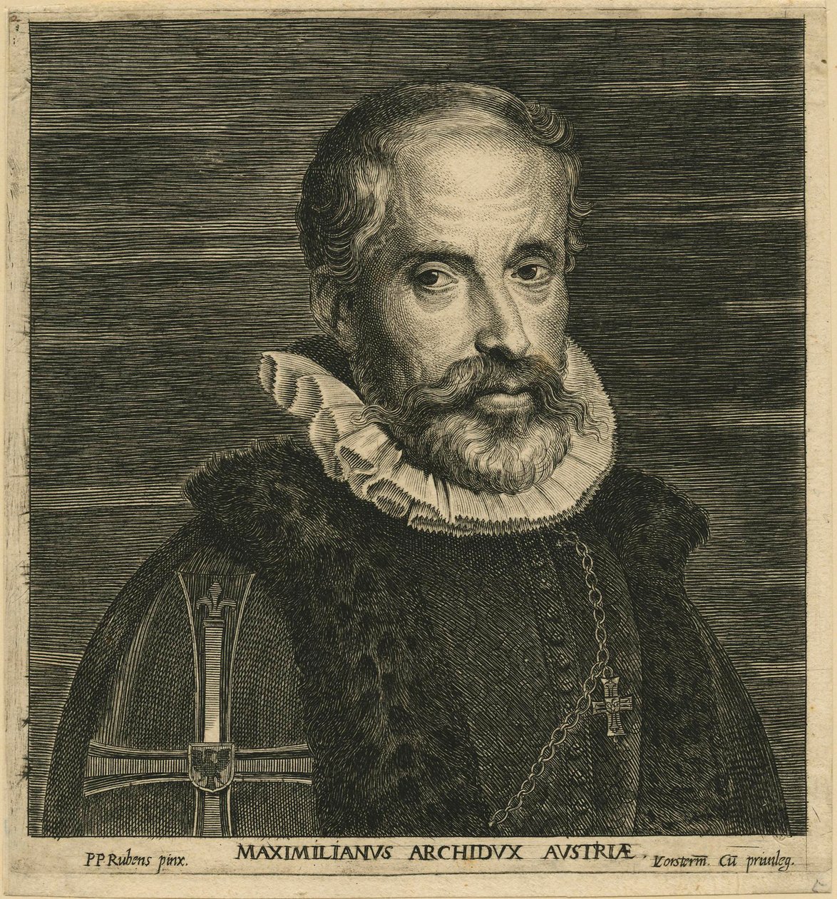 Maksymilian II, arcyksiążę Austrii, wg Rubens autorstwa Lucas Emil Vorsterman