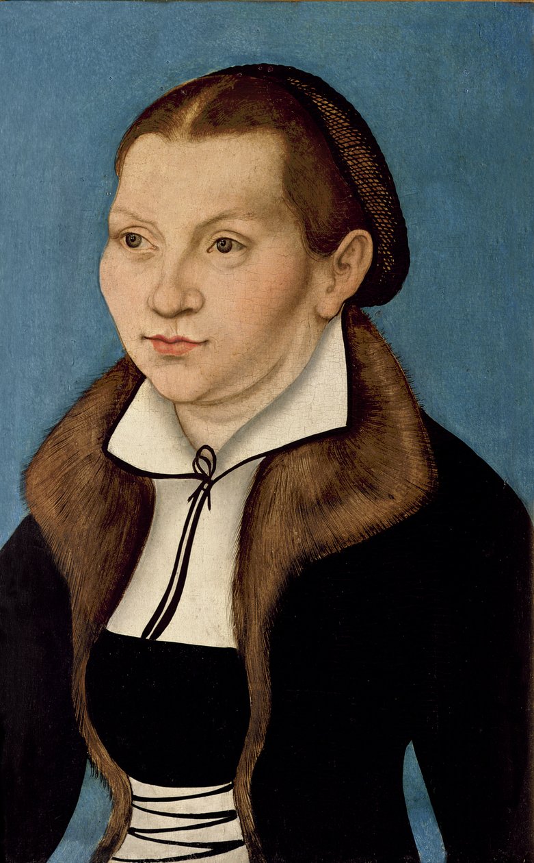 Portret Katarzyny von Bora (1499-1552) 1529 autorstwa Lucas Cranach the Elder