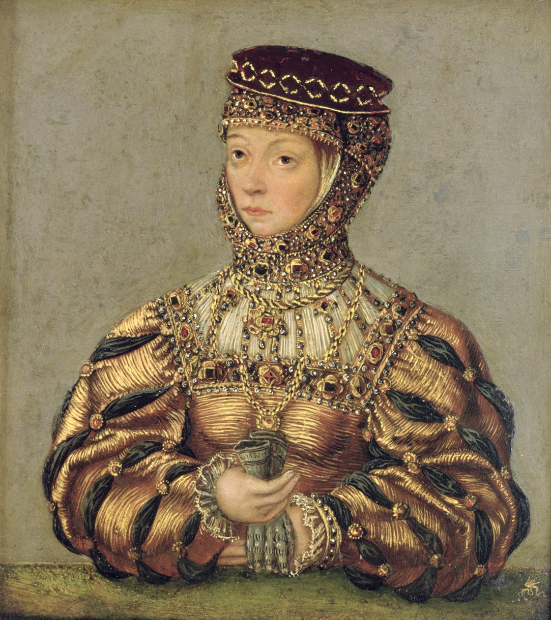 Barbara Radziwiłł, ok. 1553-56 (olej na miedzi) autorstwa Lucas Cranach the Younger
