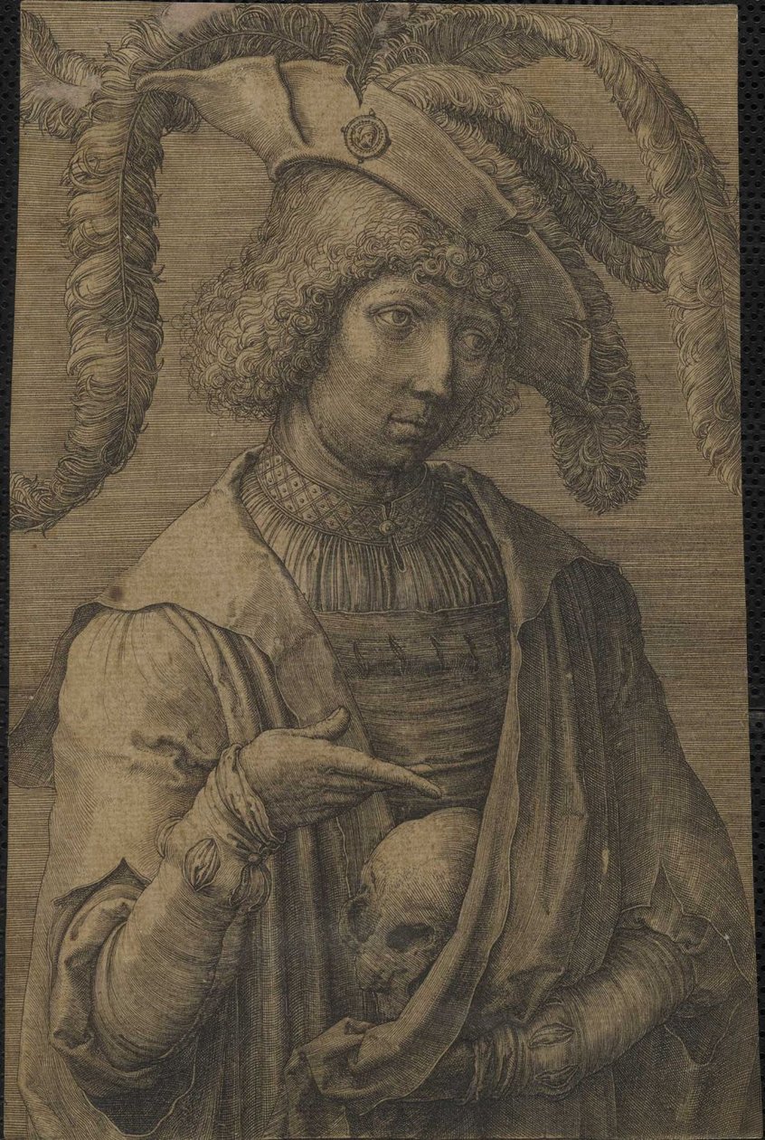 Portret młodego mężczyzny autorstwa Lucas van Leyden