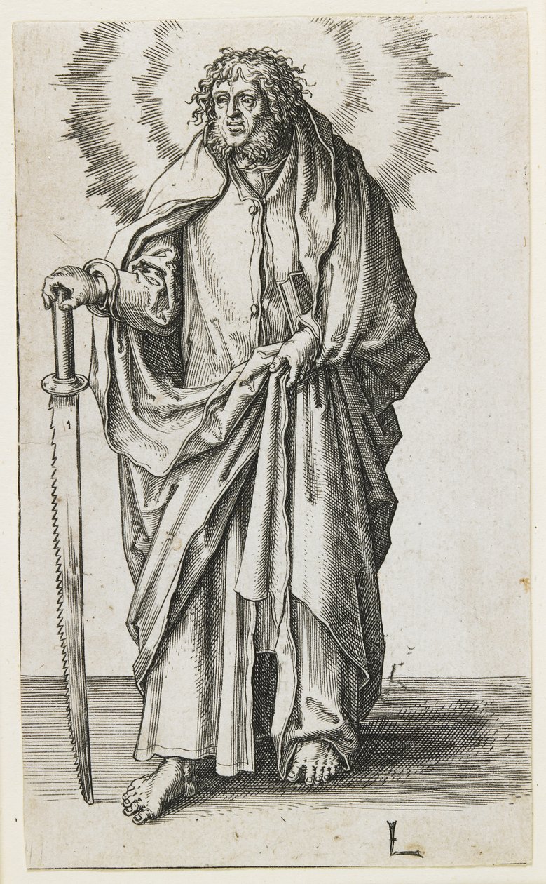 Św. Jakub Mniejszy, 1510 r. autorstwa Lucas van Leyden