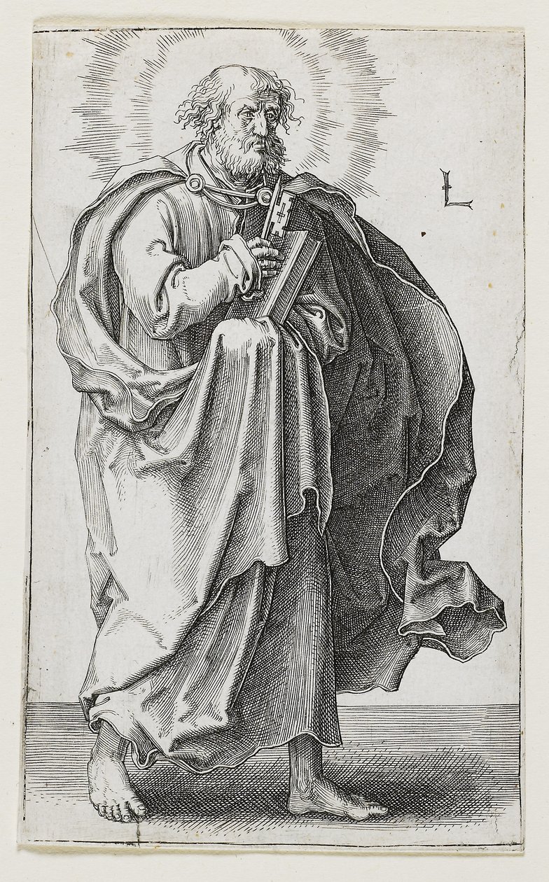 Św. Piotr, 1510 autorstwa Lucas van Leyden