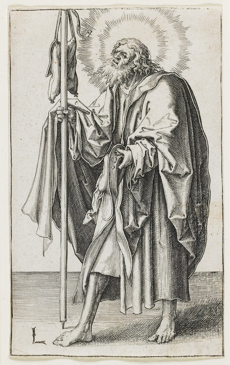 Św. Tomasz, 1510 autorstwa Lucas van Leyden