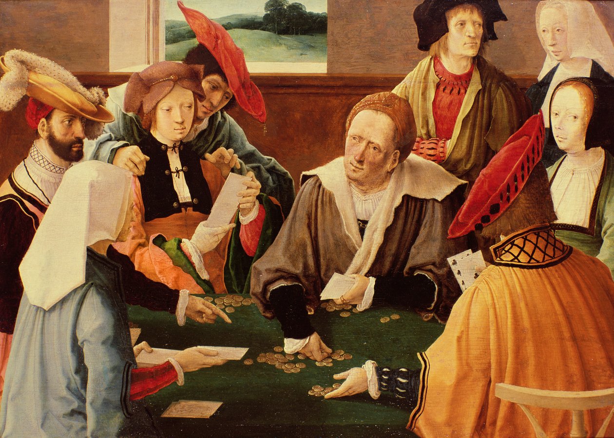 Gracze w karty autorstwa Lucas van Leyden