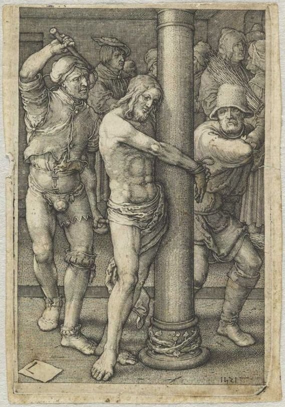 Biczowanie autorstwa Lucas van Leyden