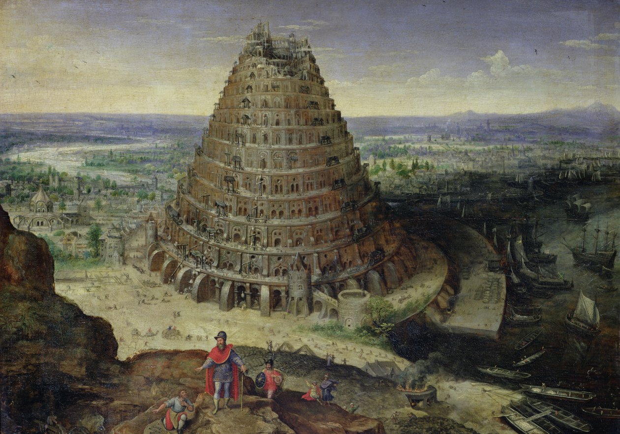 Wieża Babel, 1594 autorstwa Lucas van Valckenborch
