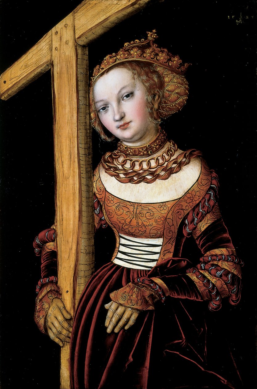 Święta Helena z Krzyżem autorstwa Lucas Cranach the Elder