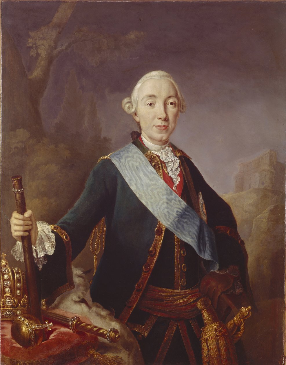 Portret cara Piotra III Rosji 1728-1762, 1761 autorstwa Lucas Conrad Pfandzelt