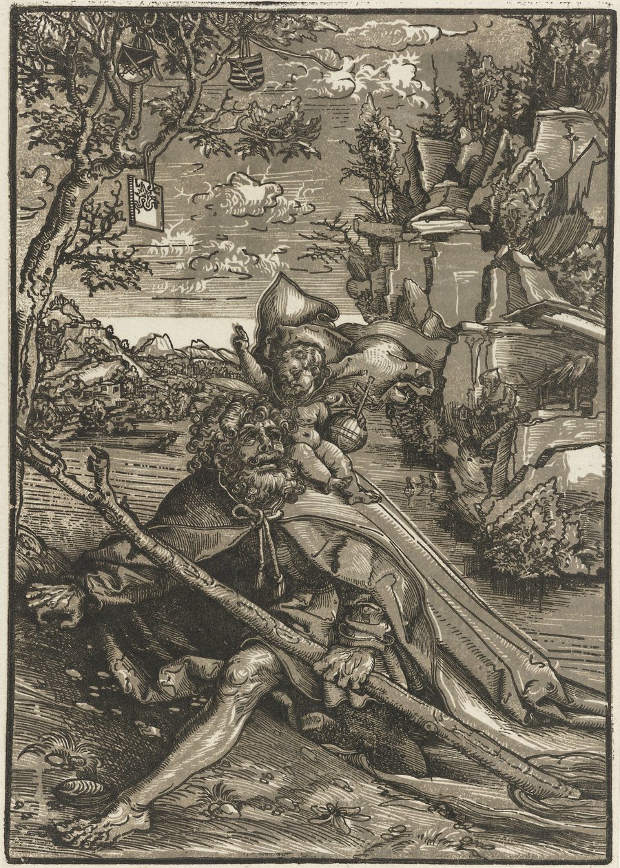 Święty Krzysztof z Dzieciątkiem Jezus autorstwa Lucas Cranach