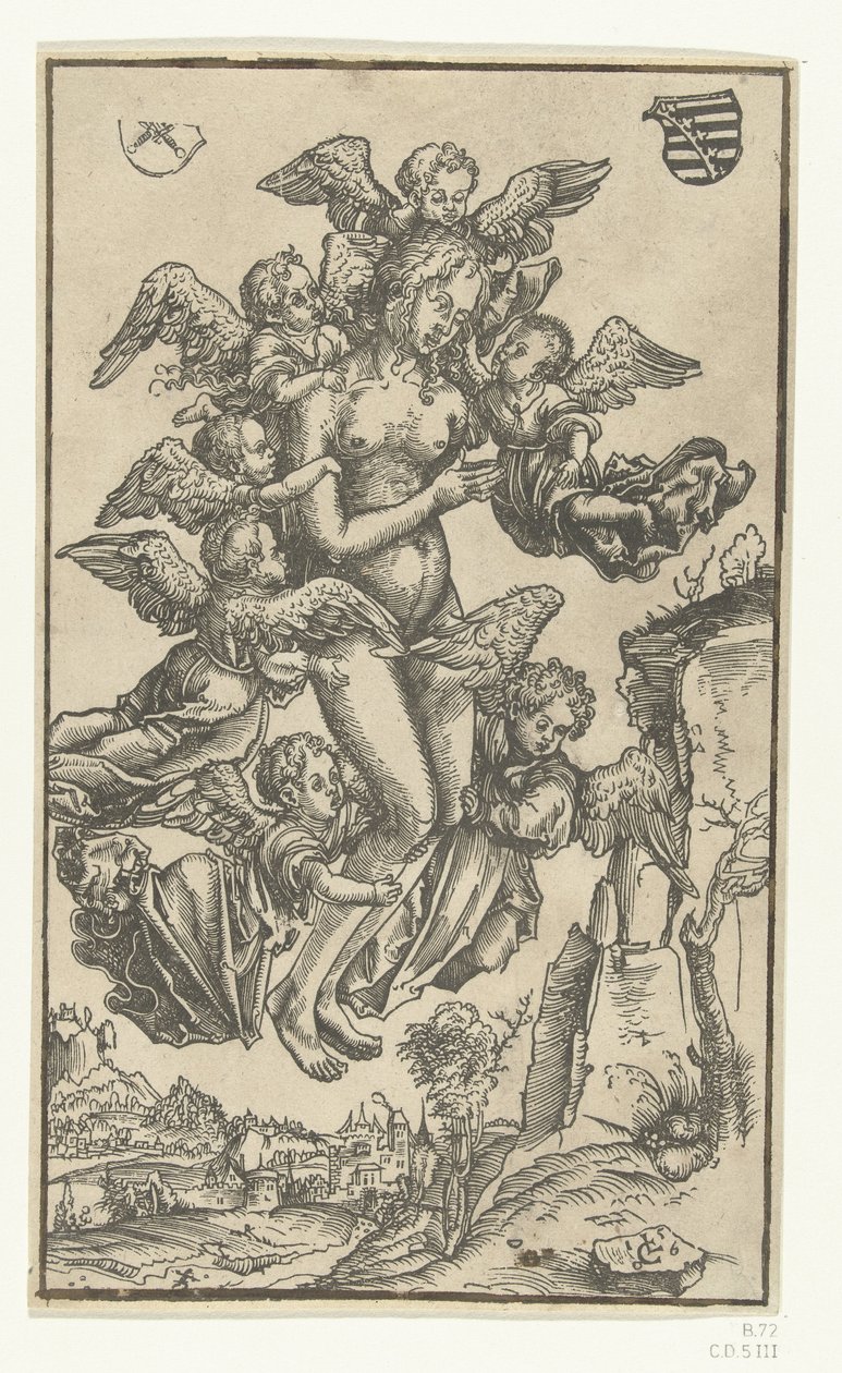 Wniebowzięcie Marii Magdaleny autorstwa Lucas Cranach