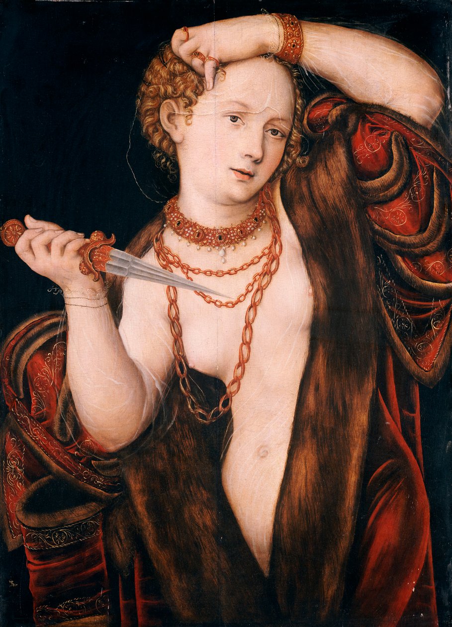 Lukrecja, po 1537 autorstwa Lucas Cranach