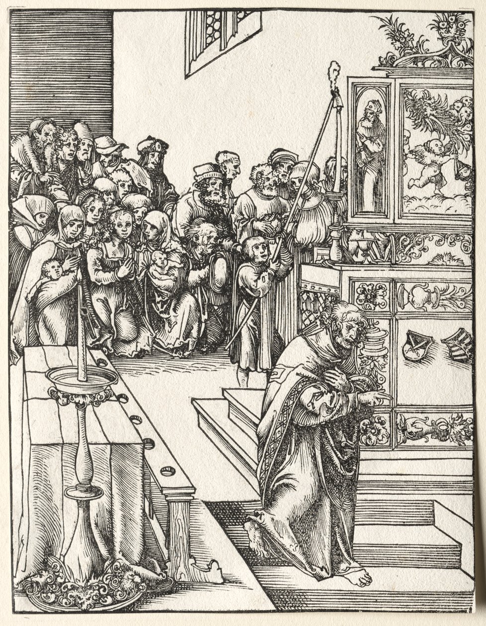Męczeństwo św. Jana autorstwa Lucas Cranach