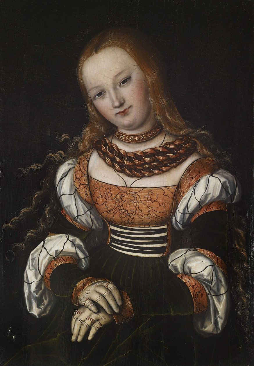 Maria Magdalena, ok.1525 autorstwa Lucas Cranach the Elder