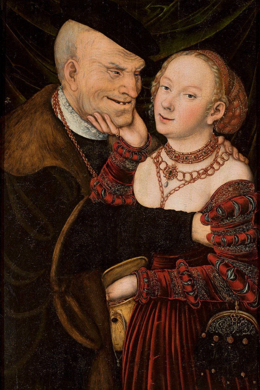 Unpassendes Paar autorstwa Lucas Cranach
