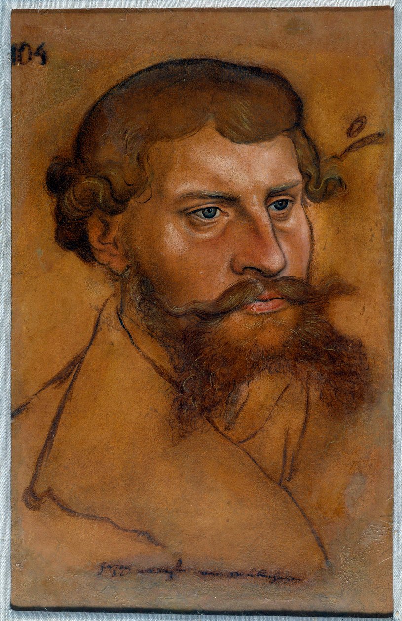 Portret księcia Ernesta IV Saksonii, księcia reformy Rysunek Lucasa Cranacha Starego autorstwa Lucas Cranach