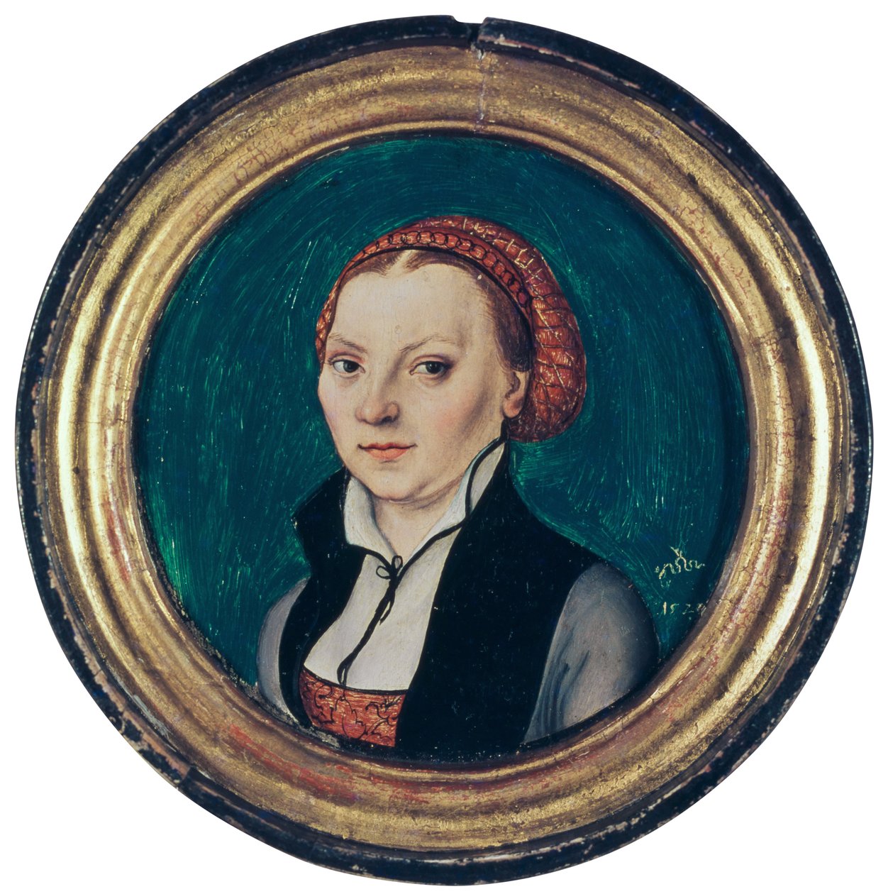 Portret Katarzyny von Bora, żony Marcina Lutra, 1529 r. autorstwa Lucas Cranach the Elder