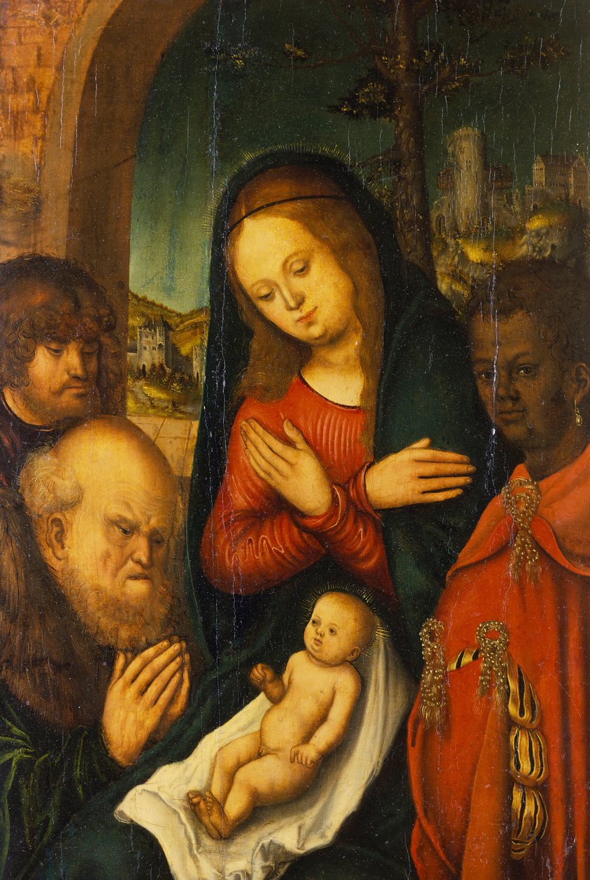 Adoracja Królów autorstwa Lucas Cranach