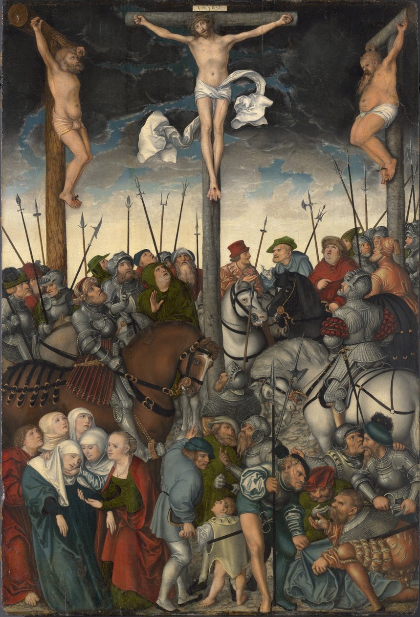 Ukrzyżowanie, 1538 autorstwa Lucas Cranach