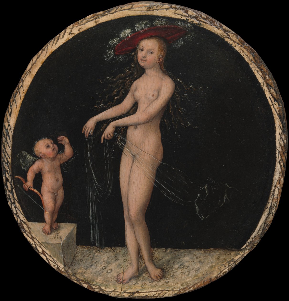 Wenus i Kupidyn, ok. 1525-7 autorstwa Lucas Cranach the Elder