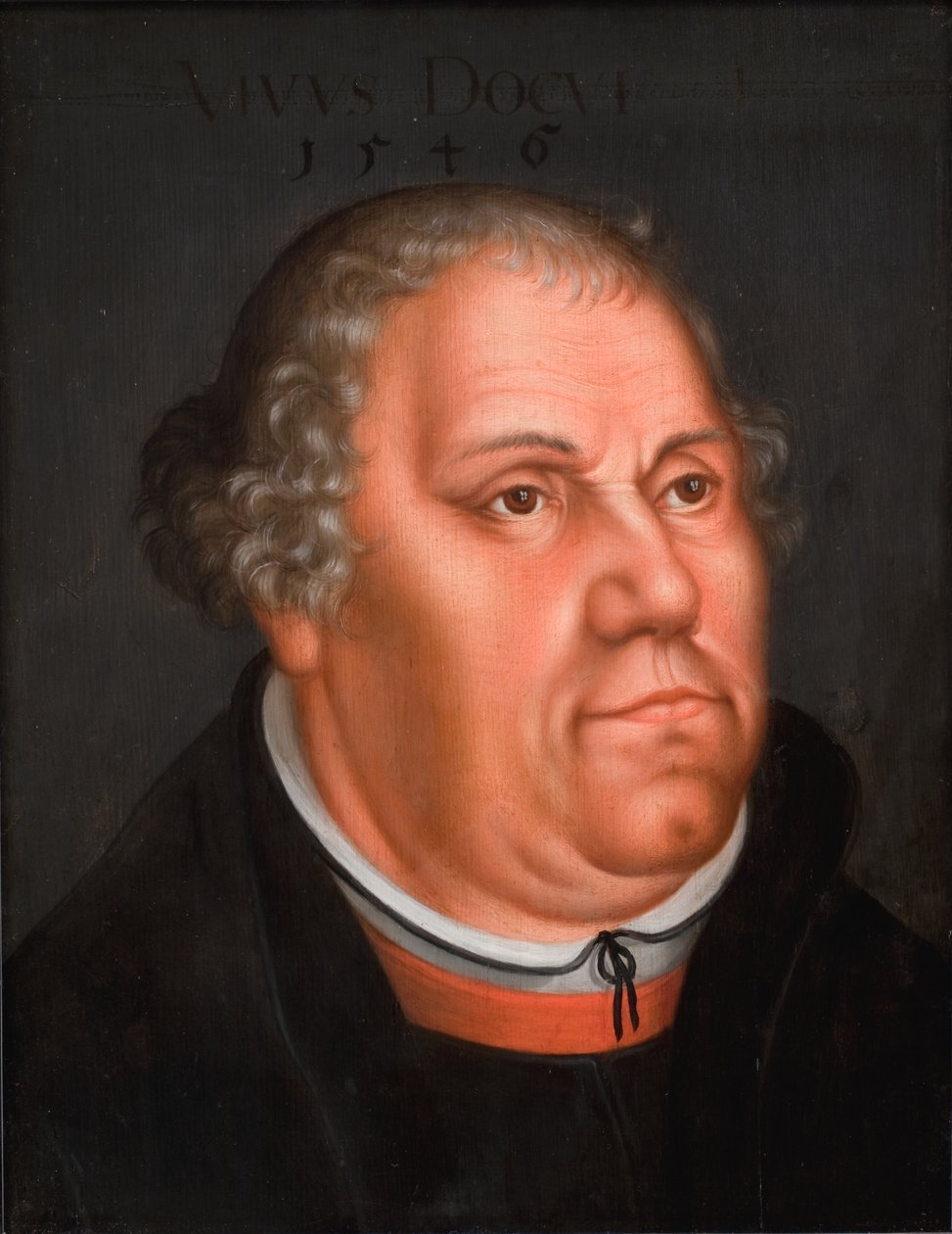 Portret Marcina Lutra (1483-1546) autorstwa Lucas Cranach d.Y.