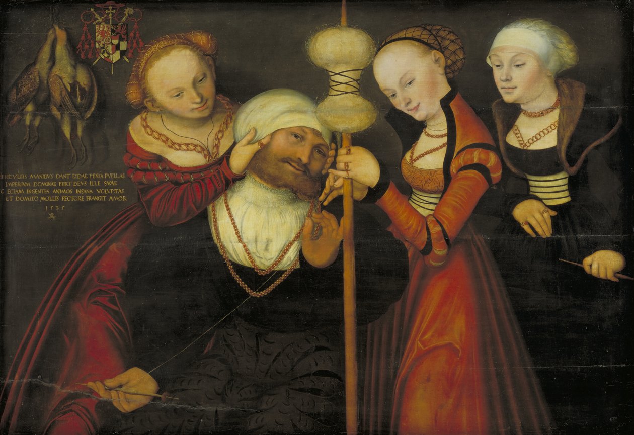 Herkules z Omphale autorstwa Lucas Cranach d.Æ.