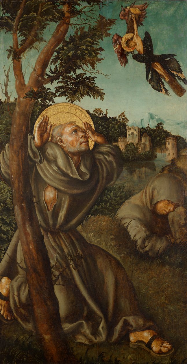 Stygmatyzacja św. Franciszek autorstwa Lucas Cranach d. Ä.
