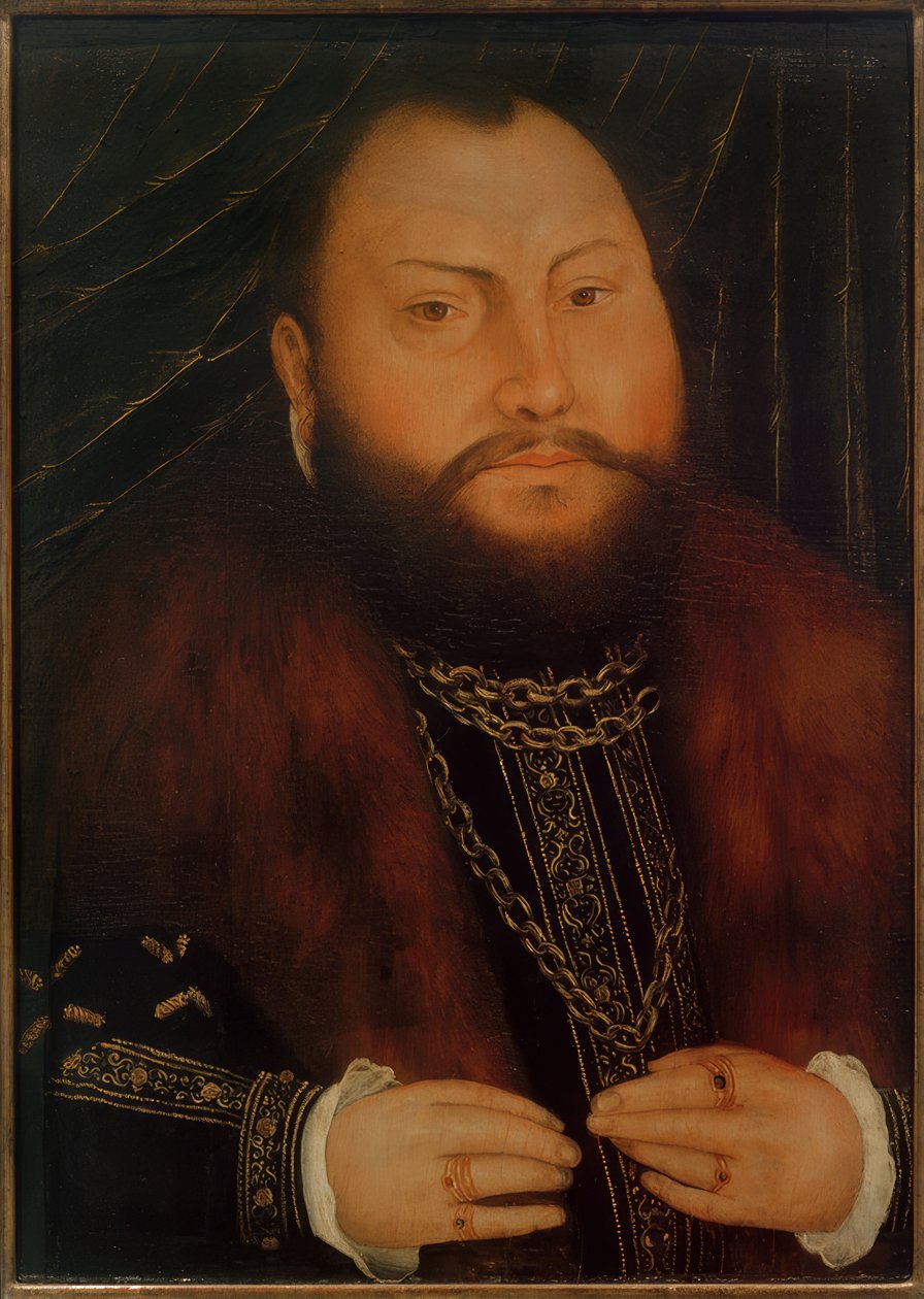 Johann Friedrich Wielkoduszny autorstwa Lucas Cranach der Jüngere