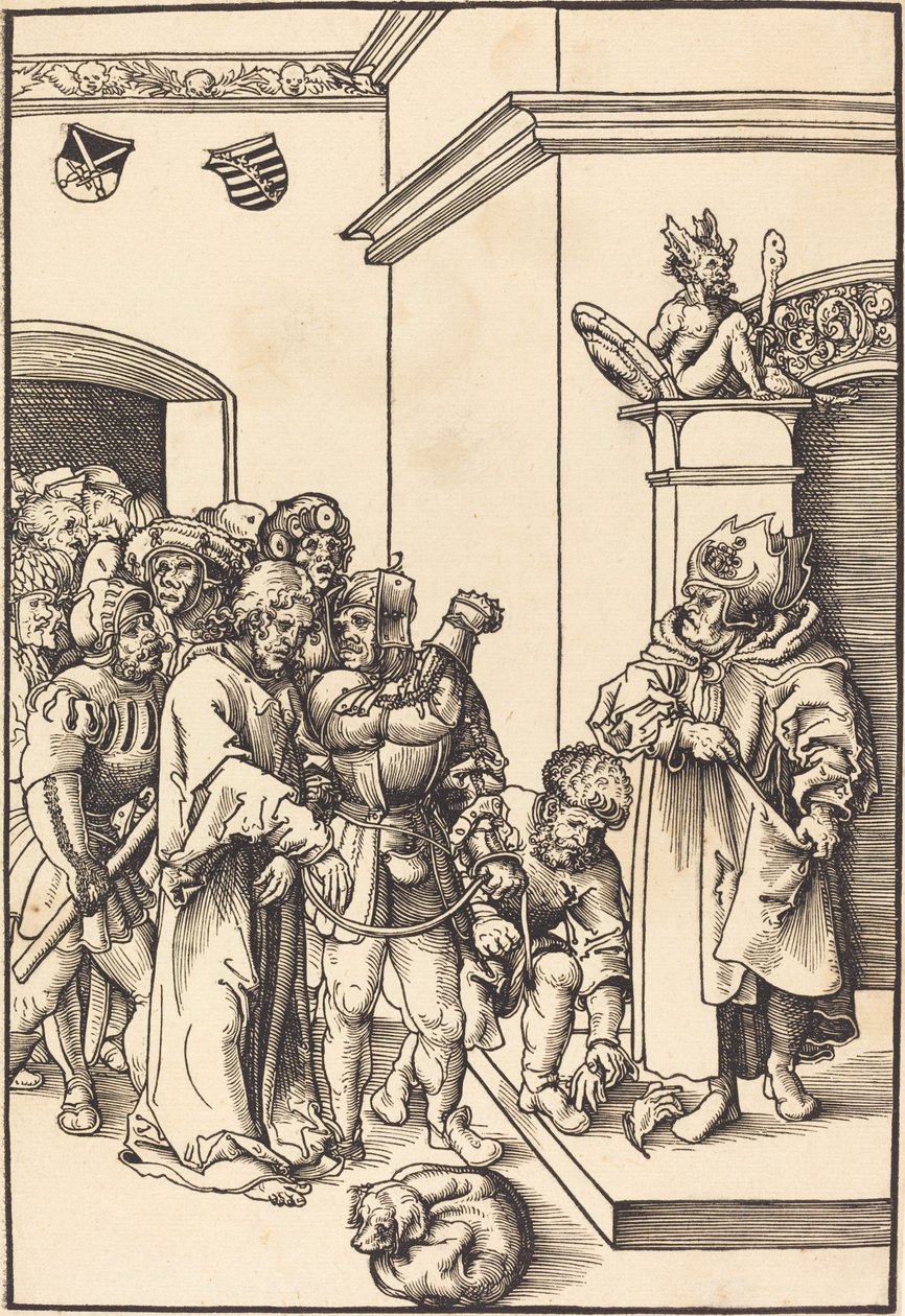 Chrystus przed Annaszem autorstwa Lucas Cranach the Elder