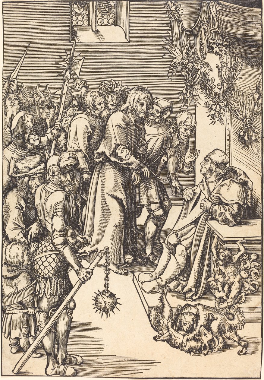 Chrystus przed Kajfaszem autorstwa Lucas Cranach the Elder