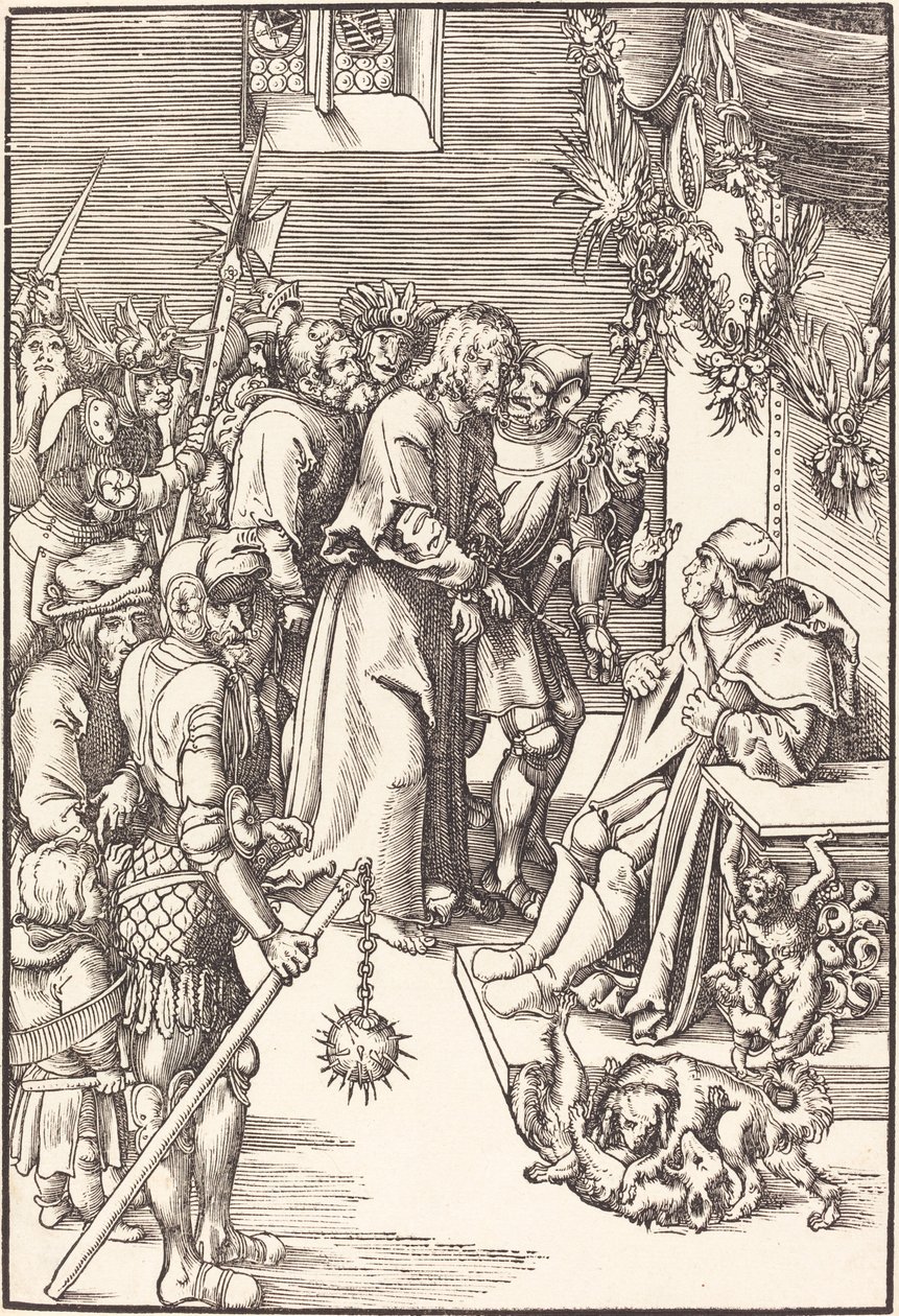 Chrystus przed Kajfaszem autorstwa Lucas Cranach the Elder
