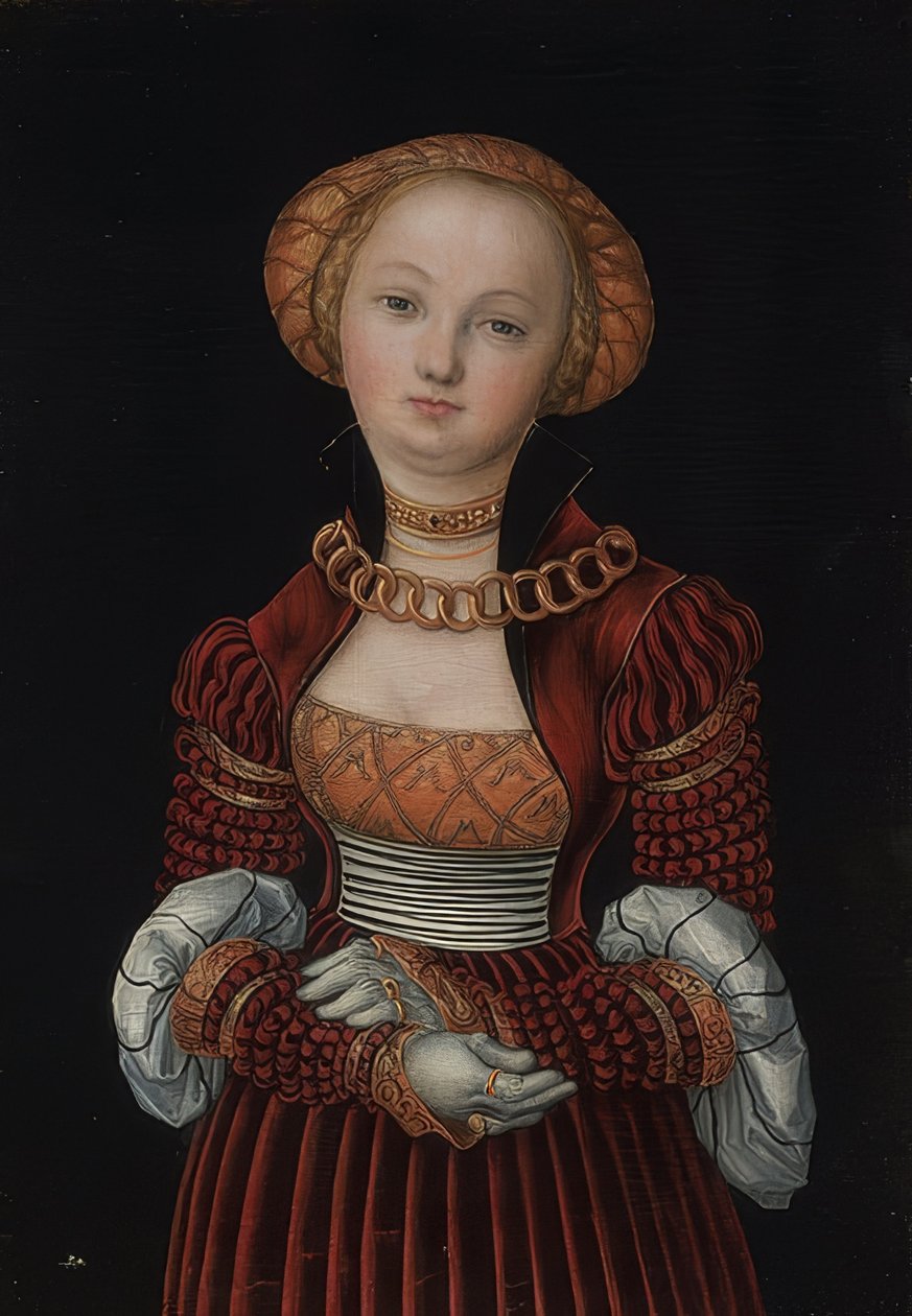 Portret kobiety. Około 1525 autorstwa Lucas Cranach the Elder