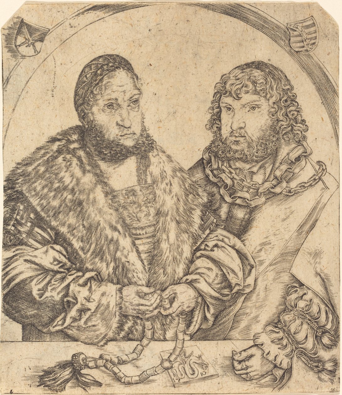 Fryderyk Mądry i Jan Konstanty Saksonii autorstwa Lucas Cranach the Elder