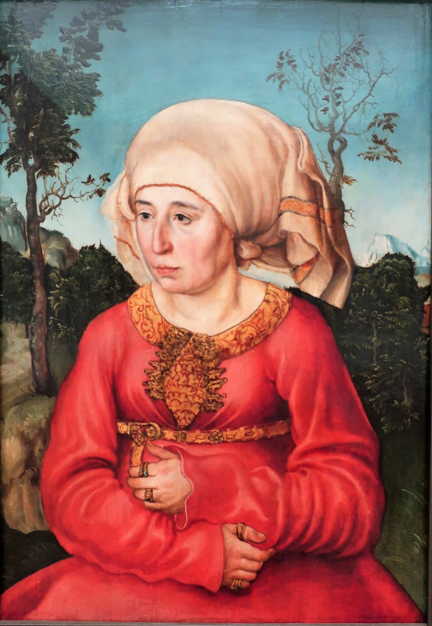 niemiecki: Bildnis der Frau eines Rechtsgelehrten Portret żony prawnika autorstwa Lucas Cranach the Elder