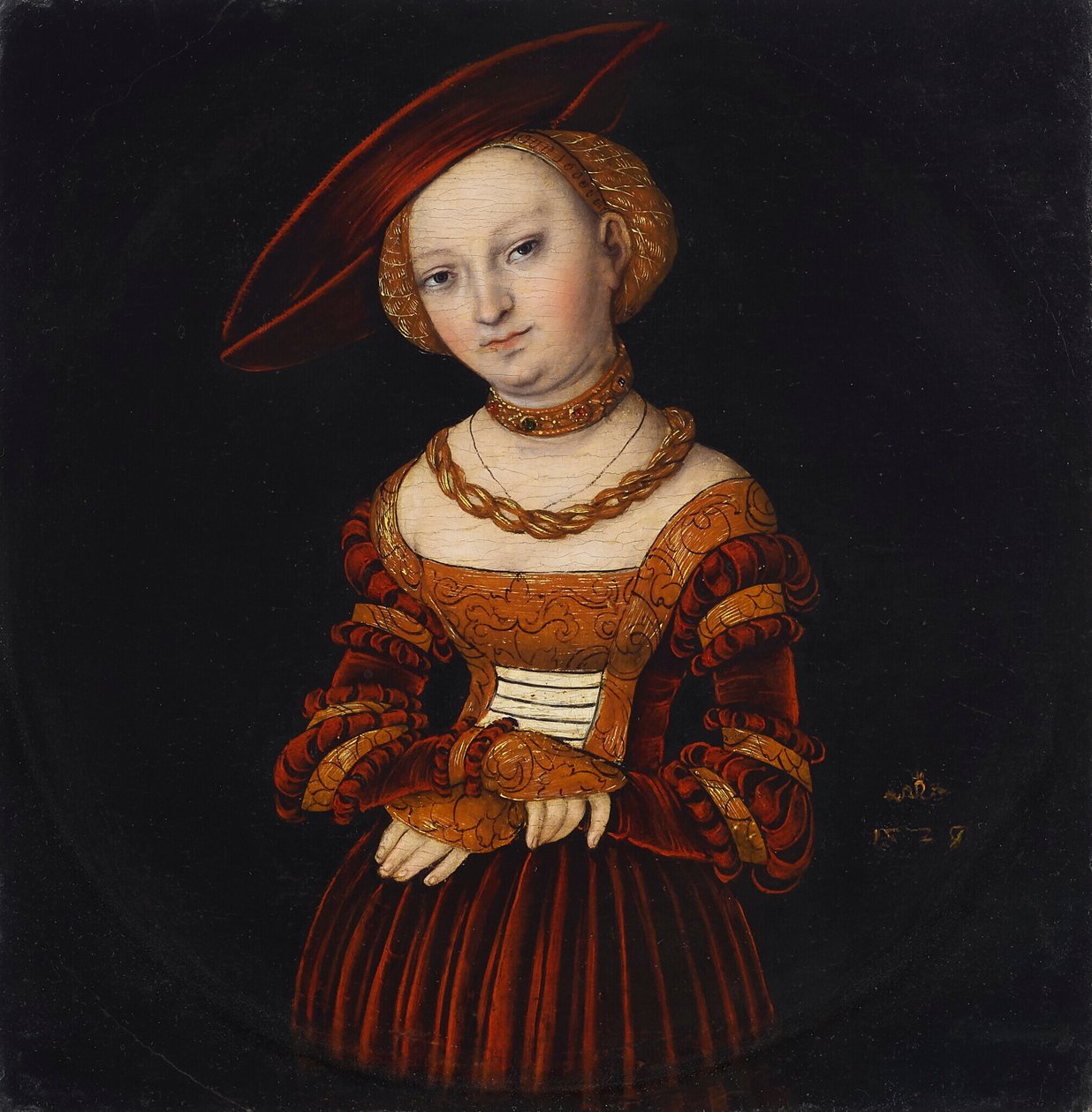 niemiecki: Bildnis einer Dame Portret damy

























" autorstwa Lucas Cranach the Elder