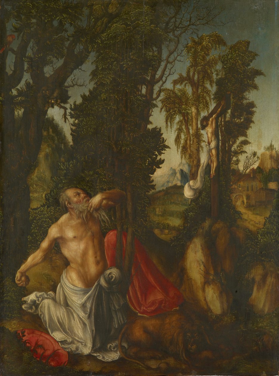 Jerome Pokutujący Święty Jerome Pokutujący Święty Jerome autorstwa Lucas Cranach the Elder