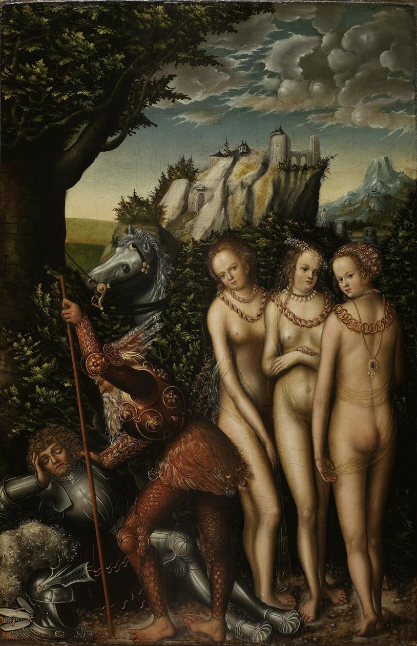 Niemiecki: Das Urteil des Paris Sąd nad Paryżem autorstwa Lucas Cranach the Elder