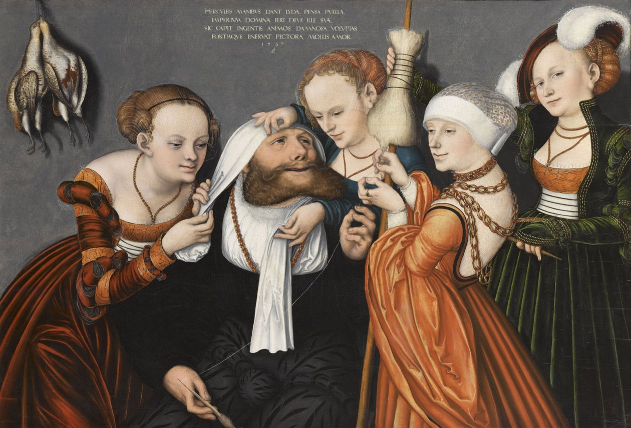 Herkules bei Omphale Herkules na dworze Omphale autorstwa Lucas Cranach the Elder