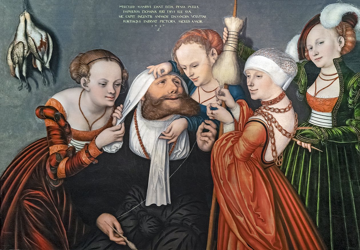 Herkules bei Omphale Herkules na dworze Omphale autorstwa Lucas Cranach the Elder