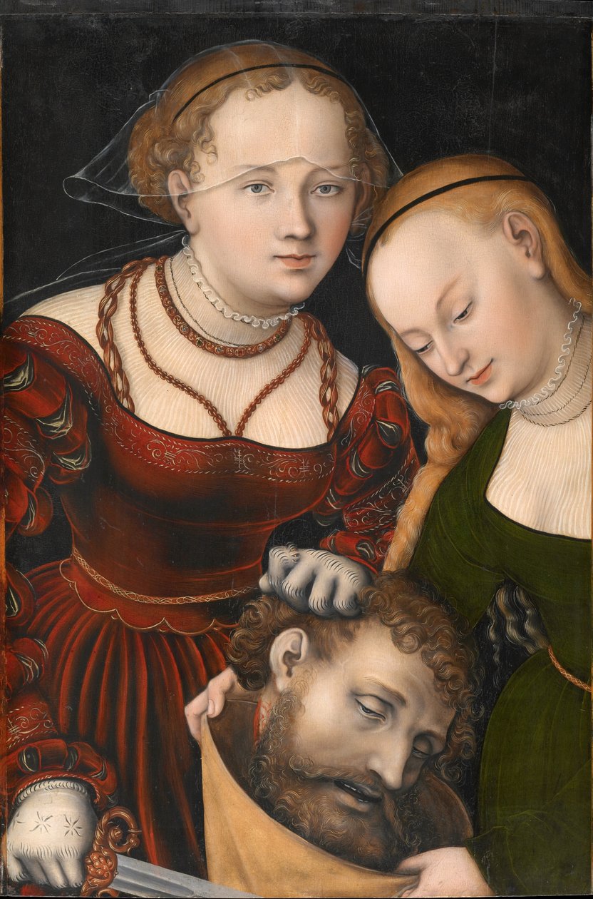 Judith mit dem Haupt des Holofernes und einer Dienerin Judith z głową Holofernesa i służącą autorstwa Lucas Cranach the Elder