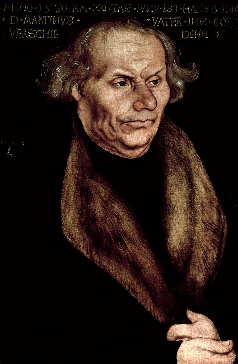 Hans Luther (1459-1530), ojciec Marcina Lutra autorstwa Lucas Cranach the Elder
