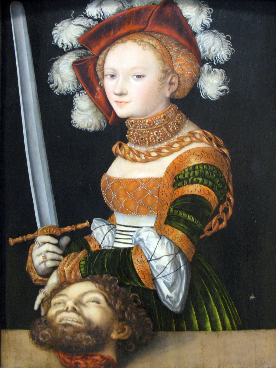 Judyta z głową Holofernesa autorstwa Lucas Cranach the Elder