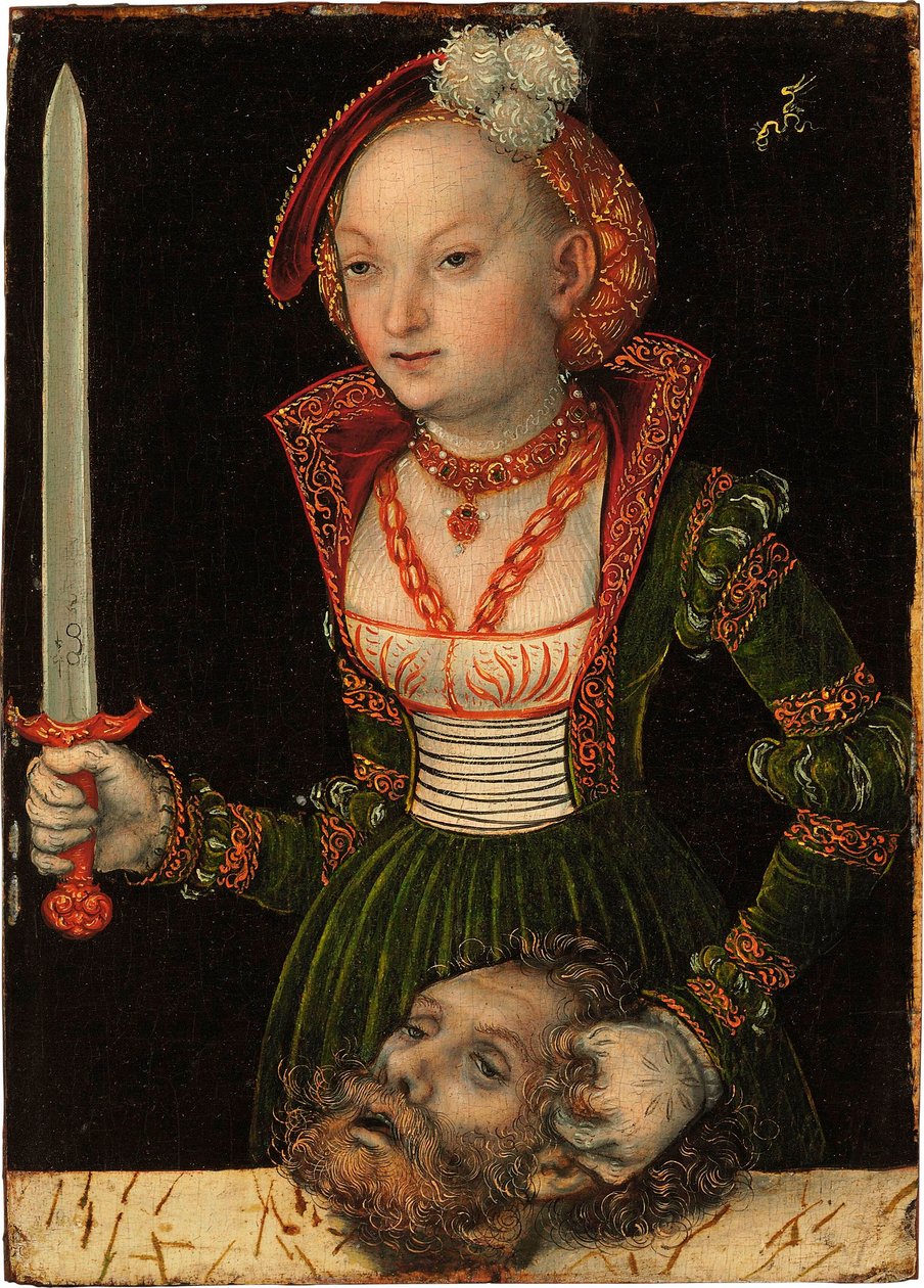 Judyta z głową Holofernesa autorstwa Lucas Cranach the Elder