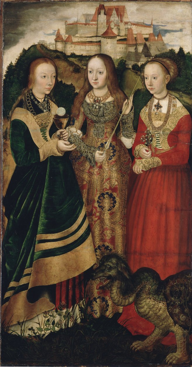 Ołtarz św. Katarzyny autorstwa Lucas Cranach the Elder