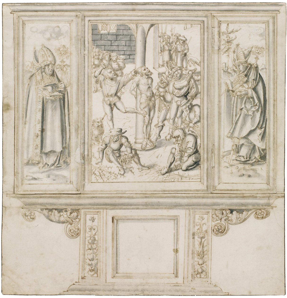 Szkic ołtarza Lucasa Cranacha autorstwa Lucas Cranach the Elder